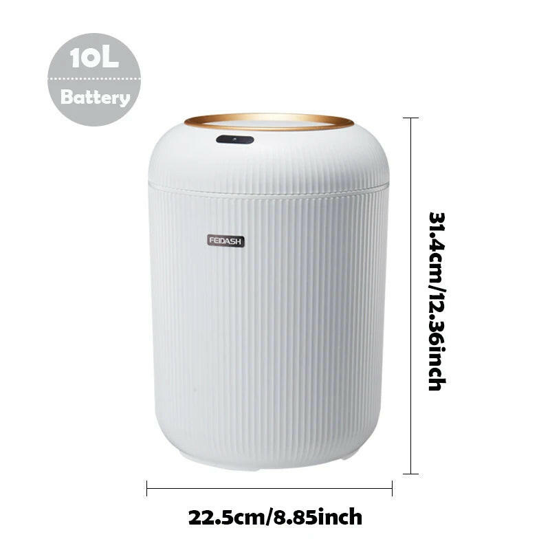 Smart Motion Sensor Trash Can - Automatic Lid, Odor Control & Stylish Design for Modern Homes & Offices!.