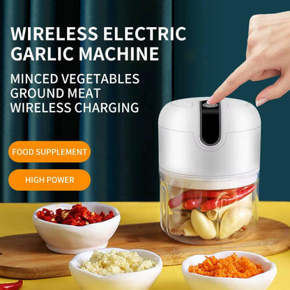 Electric Garlic Masher Portable Chopper – Effortless Food Prep Made Simple 🔪✨.