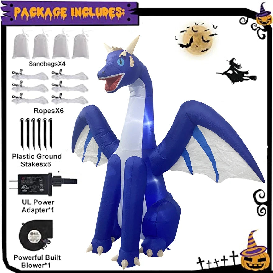 Giant Inflatable LED Halloween Decor for Indoor & Outdoor Parties, Gardens, and Lawns