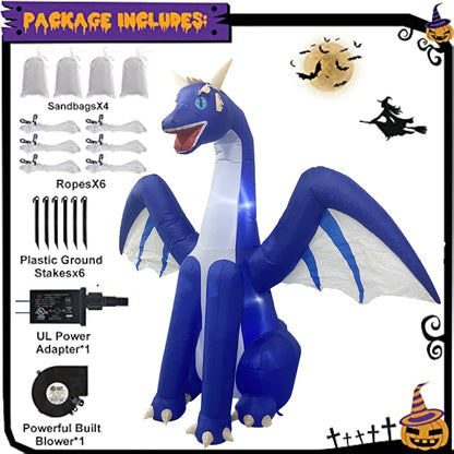 Giant Inflatable LED Halloween Decor for Indoor & Outdoor Parties, Gardens, and Lawns