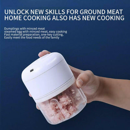 Electric Garlic Masher Portable Chopper – Effortless Food Prep Made Simple 🔪✨.