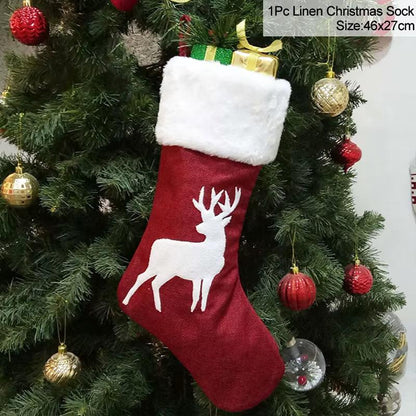 Handcrafted Knitted Christmas Stockings – Classic Holiday Décor for Gifts & Traditions.