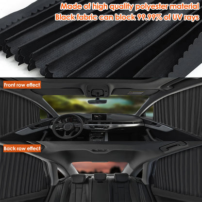 ​​​​​​​Magnetic Car Sunshade Curtains – UV Protection & Privacy Shield