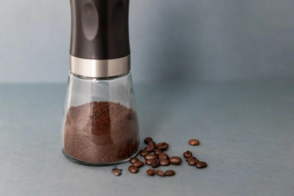 Stainless Steel Manual Burr Coffee Grinder.