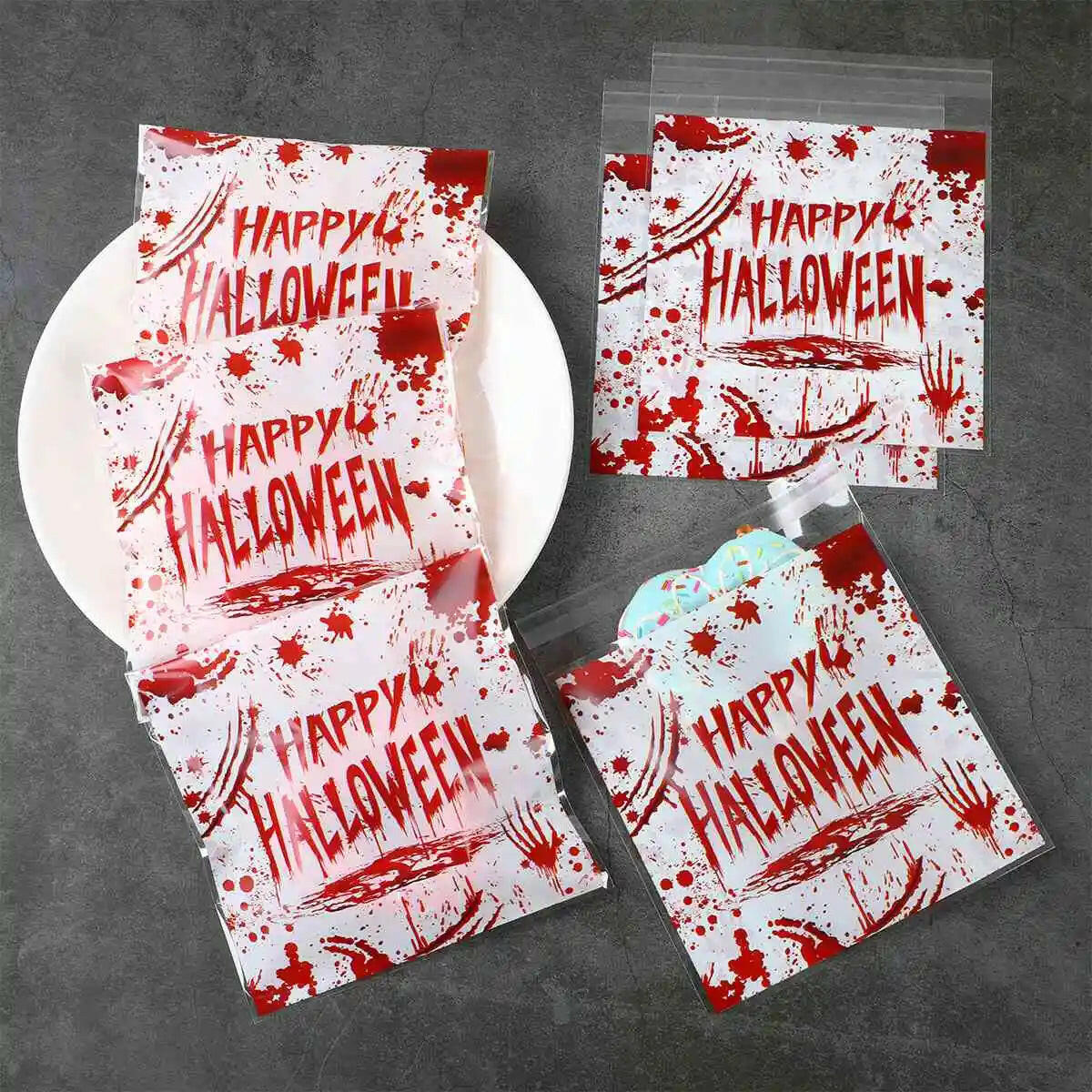 50-Pack Halloween Candy Bags – Pumpkin & Ghost Party Favor Bags for Trick-or-Treat & Home Decor (2025 Edition)