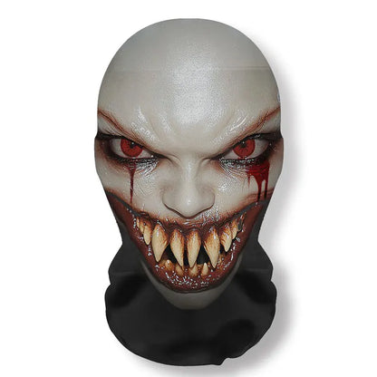 Ghost Face 3D Mesh Mask – Breathable Elastic Balaclava for Halloween Cosplay & Party Props