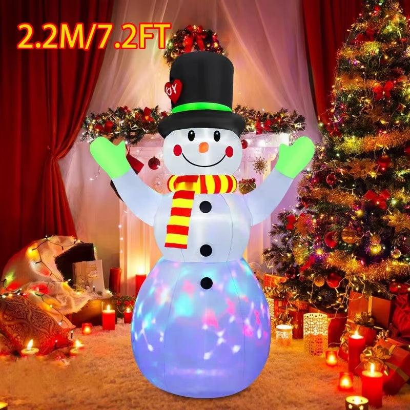 Christmas Inflatable  Decorations – LED-Lit Outdoor / Indoor Ornaments Featuring Santa, Snowmen, Trees, Bears & Gingerbread Characters.
