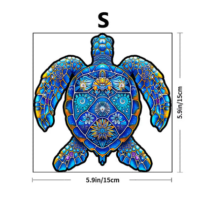 Wooden Animal Puzzle Collection – Bear, Turtle, Cat, Elephant Irregular Jigsaw for Kids and Adults