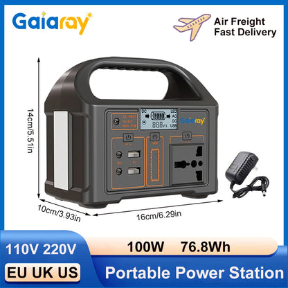 ​​​​​​​100W Portable Power Station – Compact, Powerful & Solar-Ready!