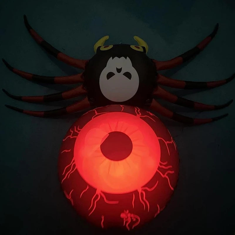 PVC Inflatable LED Glow‑in‑the‑Dark Halloween Spider – Party & Yard Decoration
