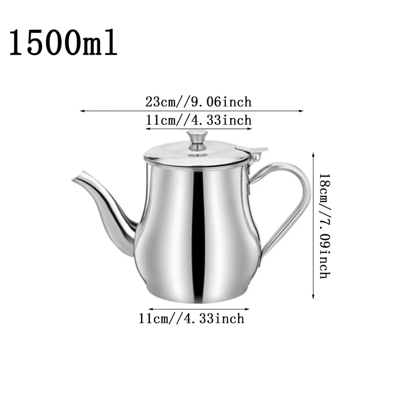 Cooking Oil Filter Pot Container Oil Separator Bottle Stainless Steel Storage Pot Oil Tank with Filter Mesh Kitchen Household
