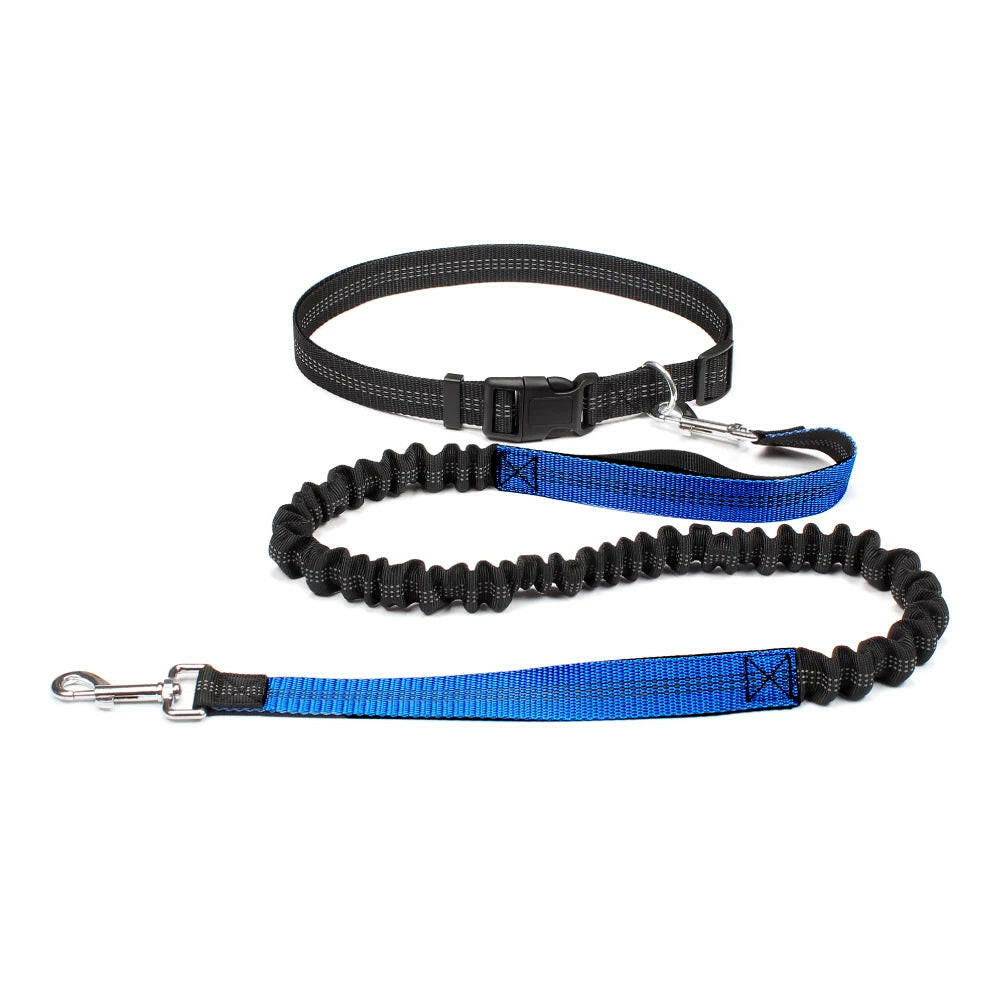 Premium Hands-Free Dog Leash with Adjustable Waist Belt and Chest Strap for Comfortable Walking, Running, and Jogging Adventures.