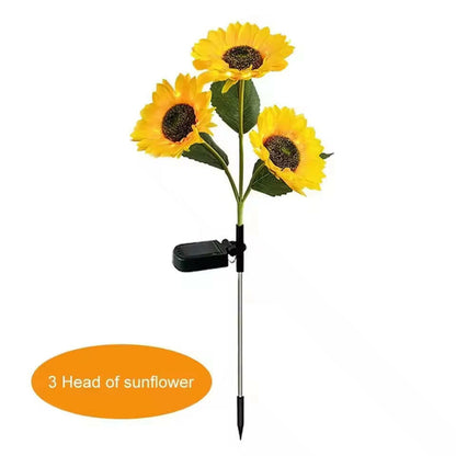 Brighten Your Outdoors with Eco-Friendly LED Solar Sunflower Lights - Waterproof & Easy to Install for Garden and Patio Décor!.