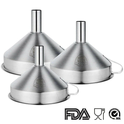 Premium Stainless Steel Funnel with Detachable Filter - Perfect for Canning and Kitchen Use!