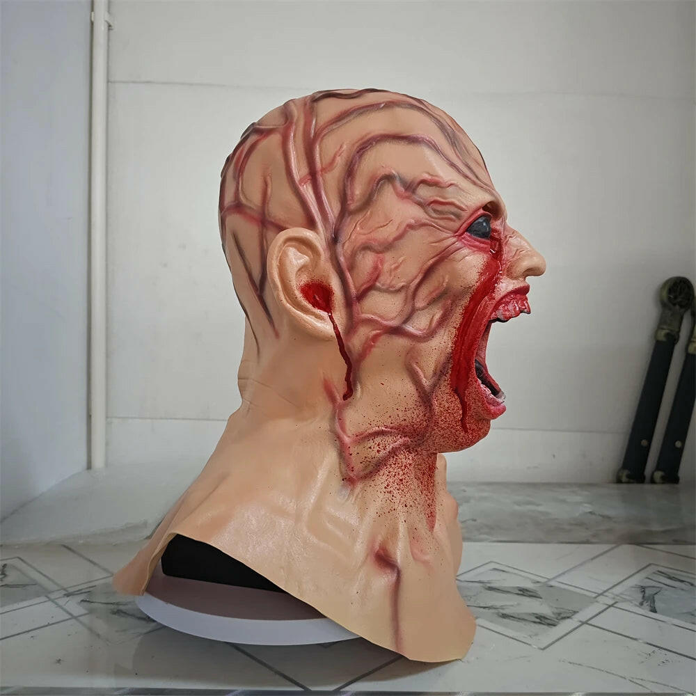 Zombie Latex Mask – Realistic Horror Face Prop for Halloween and Cosplay