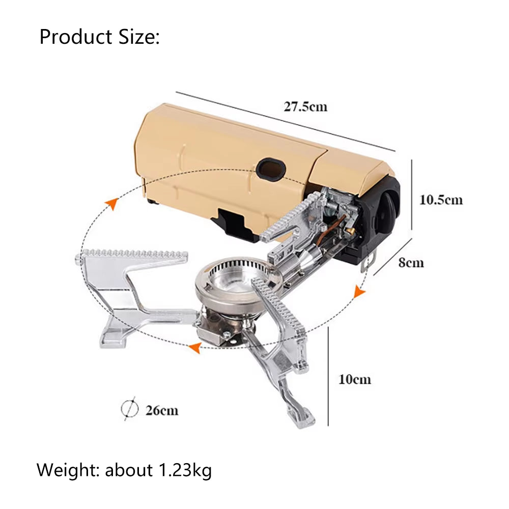 Portable Folding Cassette Stove – Lightweight, Powerful & Built for Outdoors
