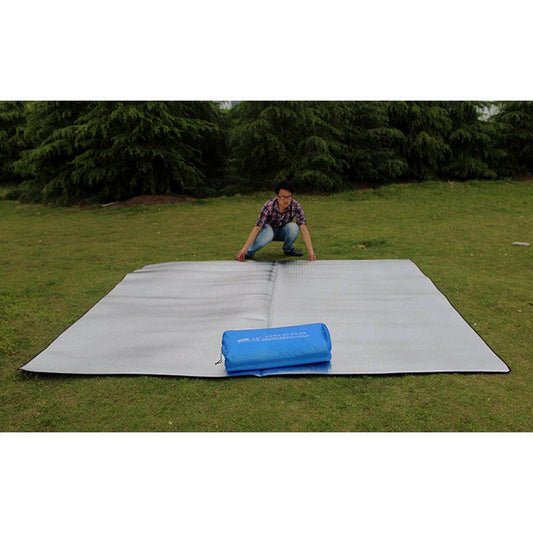 Ultralight Waterproof Camping Mat Picnic Blanket Beach Mattress Sleeping Pad Aluminum Foil EVA Foam Mat Outdoor Tent Footprint.