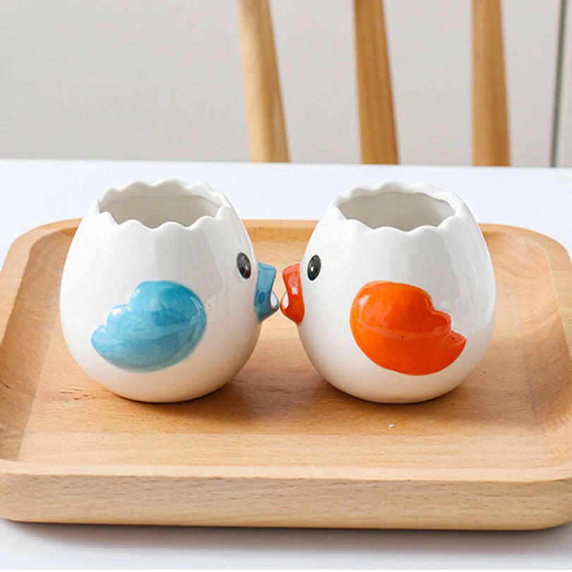 Cartoon Little Chicken Ceramic Egg Separator Egg Yolk Egg White Separator Filter Baking Tool for Bakery Kitchen Tools.