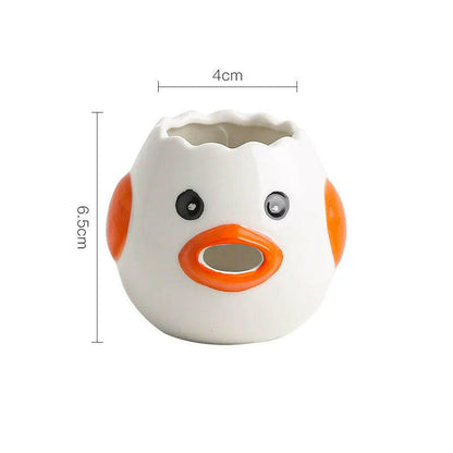 Cartoon Little Chicken Ceramic Egg Separator Egg Yolk Egg White Separator Filter Baking Tool for Bakery Kitchen Tools.