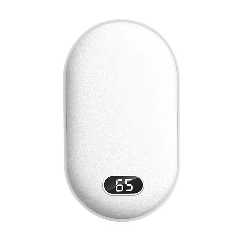 2-in-1 Pebble 10000mAh Rechargeable Hand Warmer & Power Bank – Winter Gift Essential.