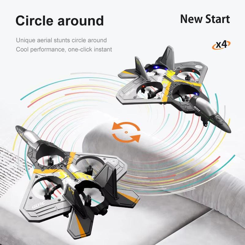 Take Flight with Confidence – V17 Foam RC Plane 2.4G Fighter Jet Glider for Beginners & Hobbyists.