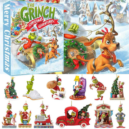 Grinch Advent Calendar 2025 – 24-Day Christmas Countdown with Collectible Figures.