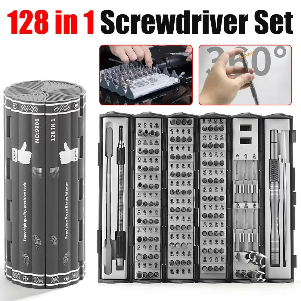 Master Your Repairs with the Ultimate 128-in-1 Screwdriver Set for Home & Phone!.