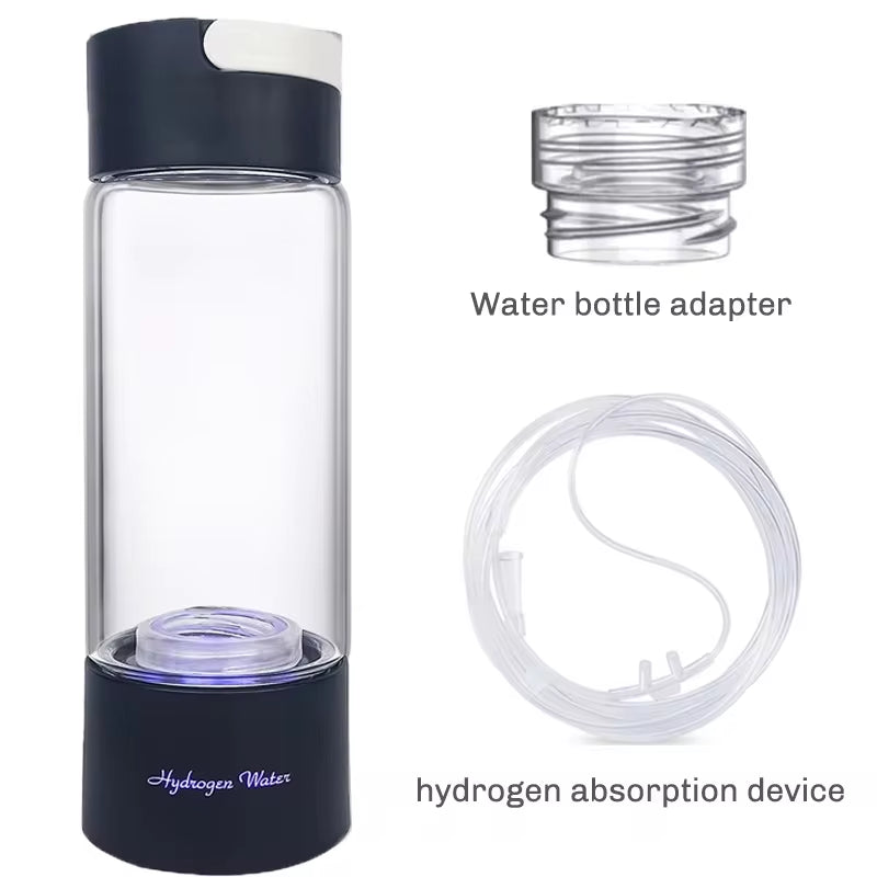 Portable Hydrogen-Rich Water Generator Bottle - Premium Titanium Filter & USB Rechargeable Health Cup