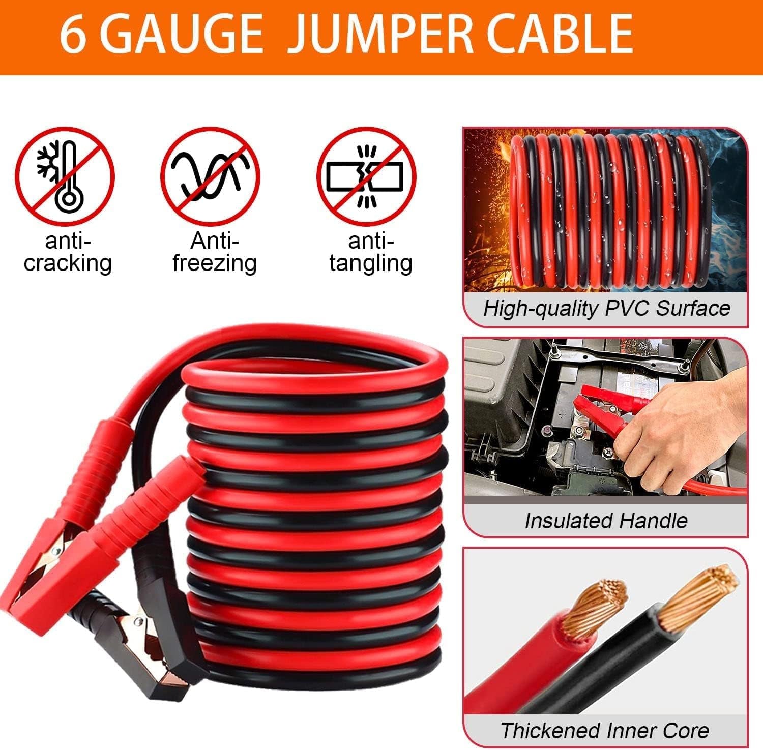 European Driving Kit  – Complete Roadside Emergency Set with Jumper Cables & Safety Gear