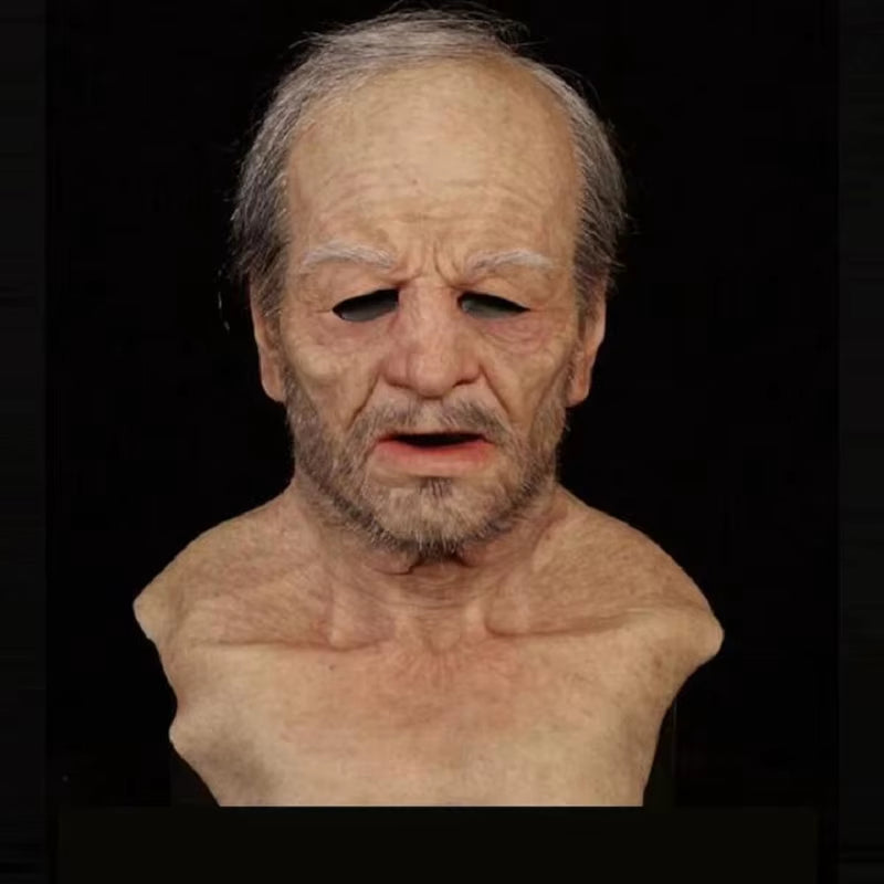 Unleash the fun this Halloween with our 2025 Wrinkled Head  Full Mask!