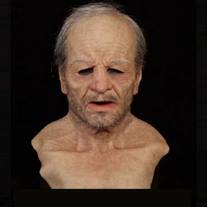 Unleash the fun this Halloween with our 2025 Wrinkled Head  Full Mask!