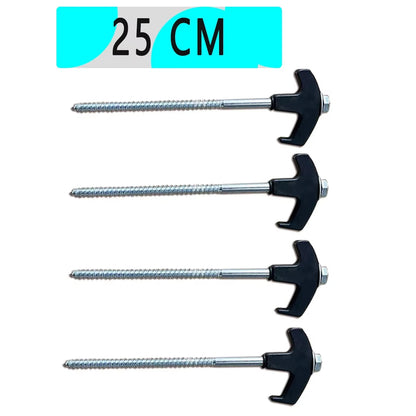 Screw in Tent Stakes 4 Pcs Tent Stakes Heavy Duty - Ground Anchors