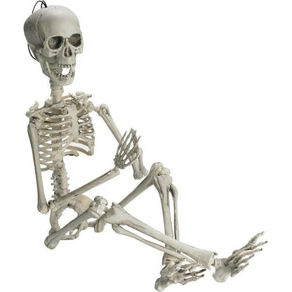 2025 Pose-able Halloween Skeleton – 48cm Realistic Decorative Accent for Haunted Displays & Gothic Home Decor