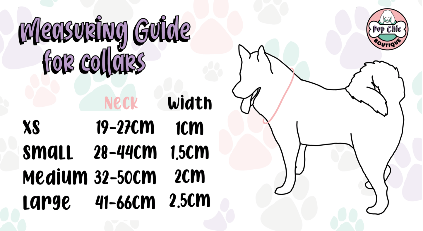 Daydreams & Unicorns dog collars, purple base with rainbow & unicorn print, adjustable standard & tactical styles