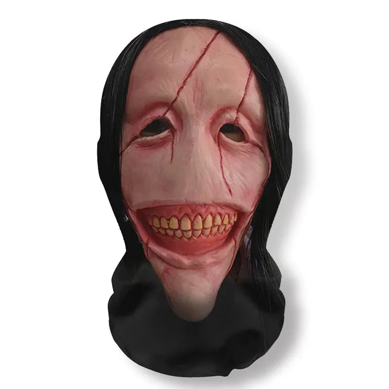 Ghost Face 3D Mesh Mask – Breathable Elastic Balaclava for Halloween Cosplay & Party Props