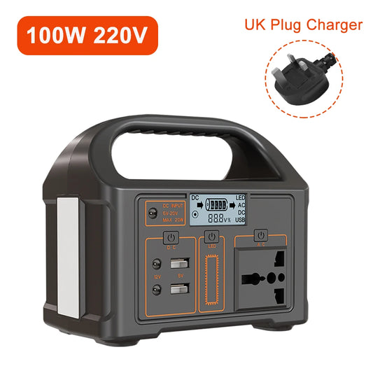 ​​​​​​​100W Portable Power Station – Compact, Powerful & Solar-Ready!
