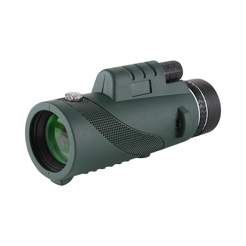 Discover the Great Outdoors with the 40X60 HD Professional Telescope Compass Monocular – Powerful, Waterproof, and Compact for All Your Adventures!