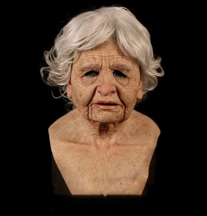 Unleash the fun this Halloween with our 2025 Wrinkled Head  Full Mask!