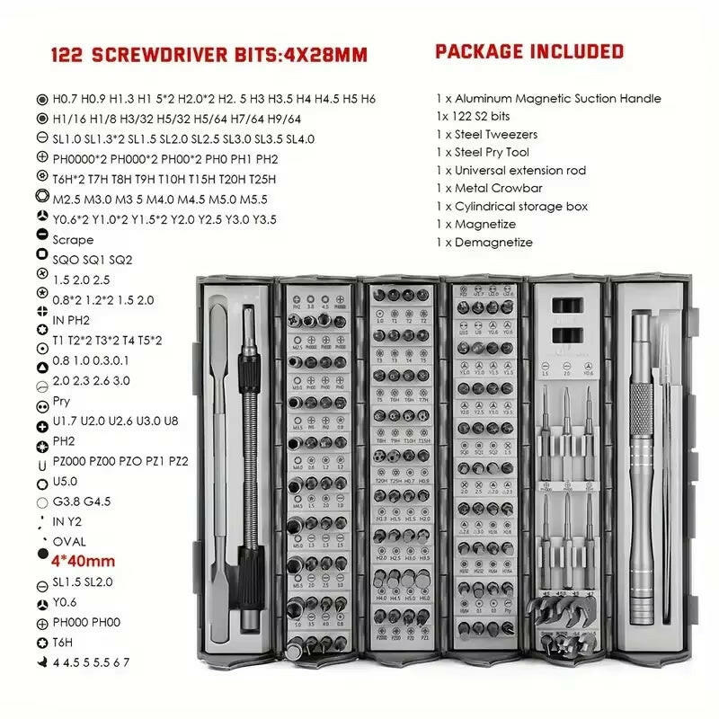 Master Your Repairs with the Ultimate 128-in-1 Screwdriver Set for Home & Phone!.