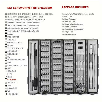 Master Your Repairs with the Ultimate 128-in-1 Screwdriver Set for Home & Phone!.