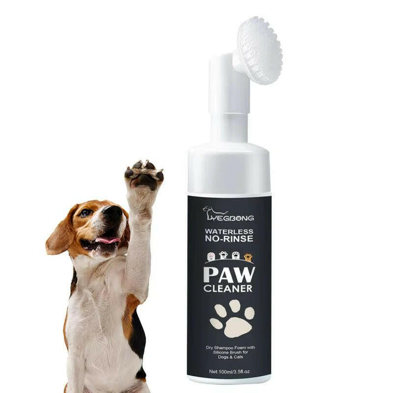 Dog Paw Washing Foam -  Rinse-Free Paw Cleaner.