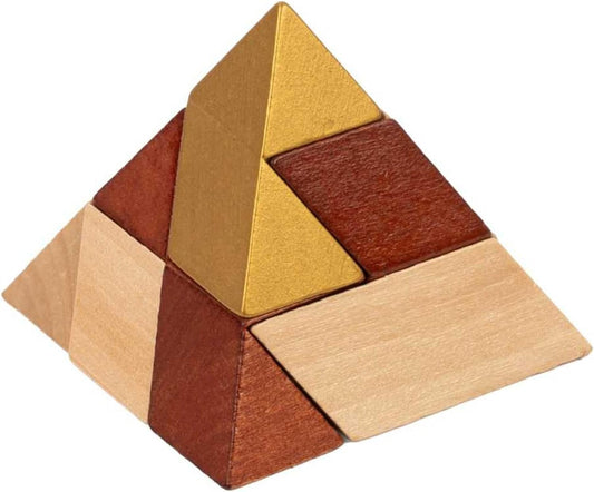 Great Pyramid of Giza wooden puzzle brain teaser for ages 10+