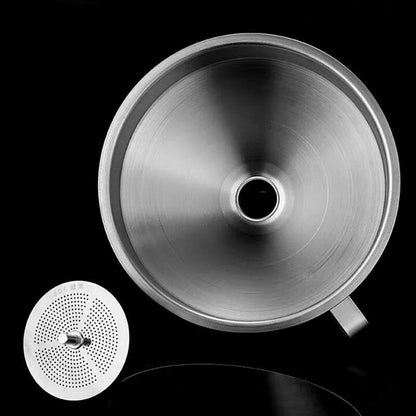 Premium Stainless Steel Funnel with Detachable Filter - Perfect for Canning and Kitchen Use!