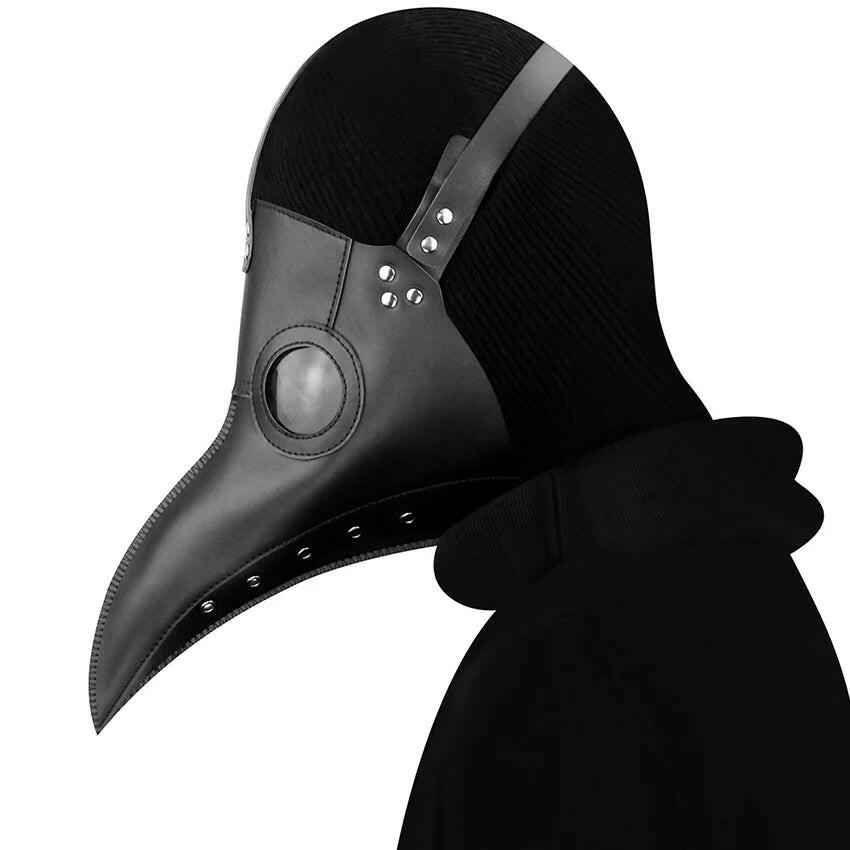 PU Leather Plague Doctor Mask – Steampunk Gothic Costume Prop for Halloween, Cosplay & Masquerade Events