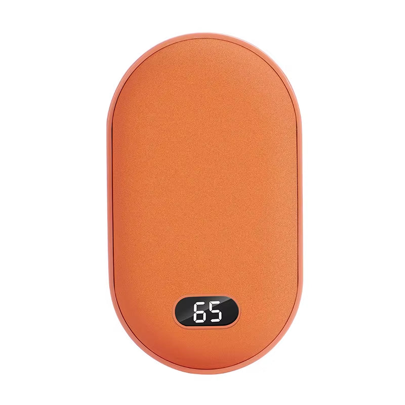 2-in-1 Pebble 10000mAh Rechargeable Hand Warmer & Power Bank – Winter Gift Essential.