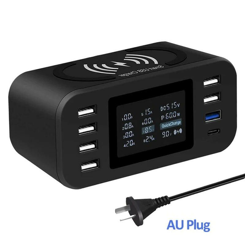 60W Qi Wireless Charging Station – Fast, Smart & Multi-Device Ready!.