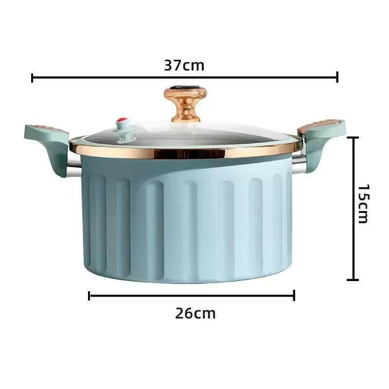8L Enamel Micro Pressure Pot / Korean Vacuum Non Stick Pot.