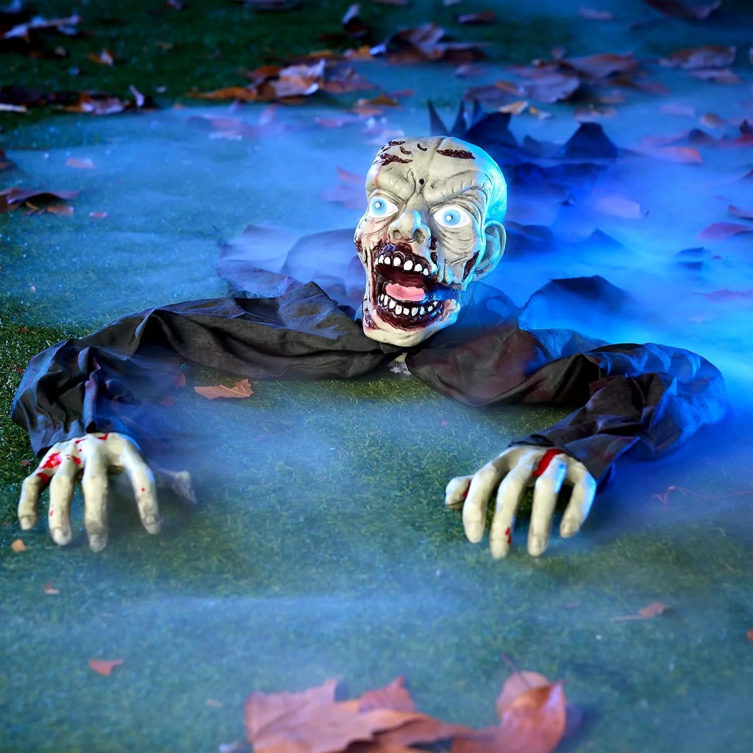 Halloween Groundbreaker Animated Halloween Decorations Zombie with Creepy Sound and Flashing Eyes