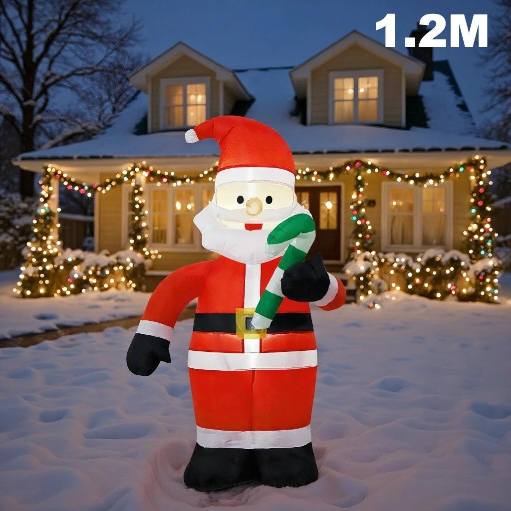 8FT Christmas Inflatable Collection – Nutcracker, Santa, Gingerbread, Snowman & Gnome Variants with LED Lights.