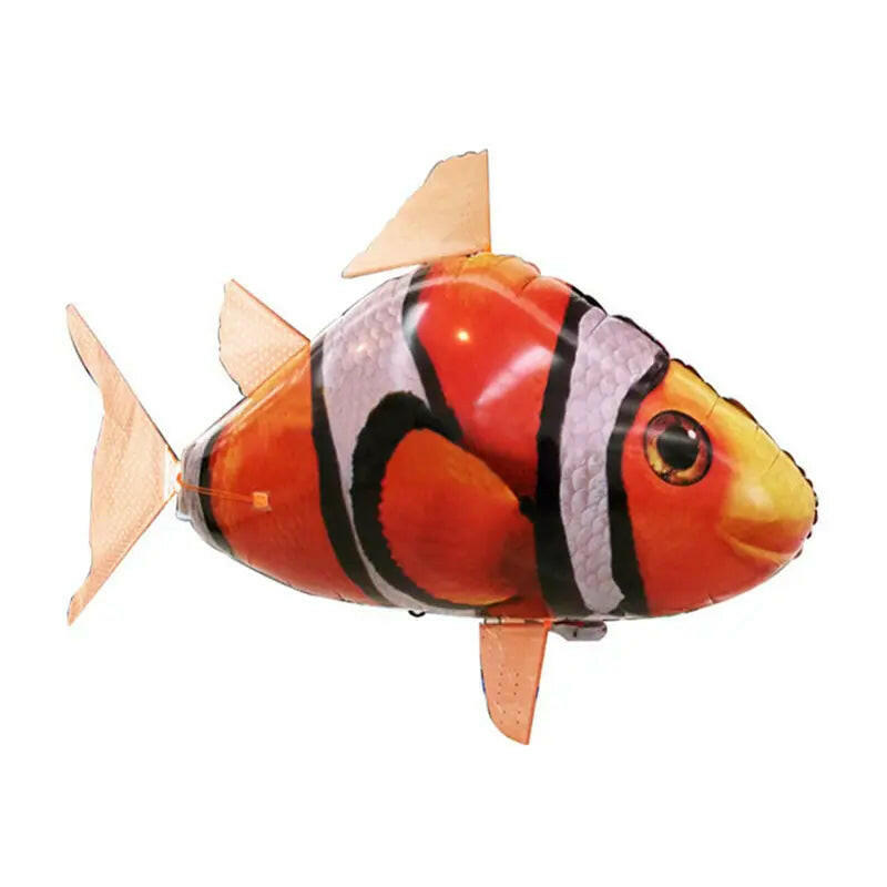 Remote Control Inflatable Shark Toy - Air Swimming RC Animal Balloon for Kids.